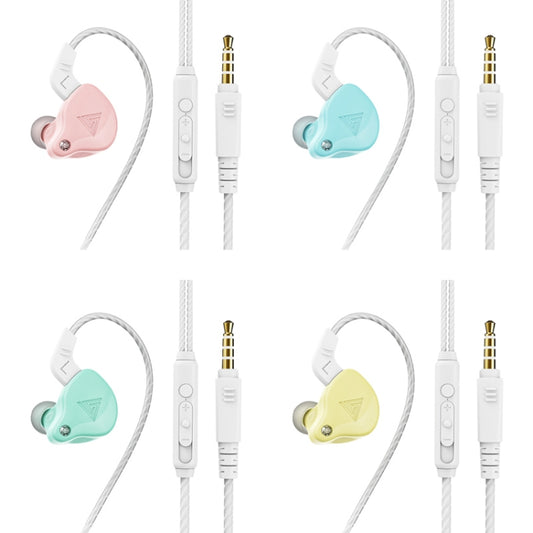 QKZ AK6-X 3.5mm In-Ear Wired Subwoofer Sports Earphone with Microphone, Cable Length: About 1.2m(Lemon Yellow) by QKZ