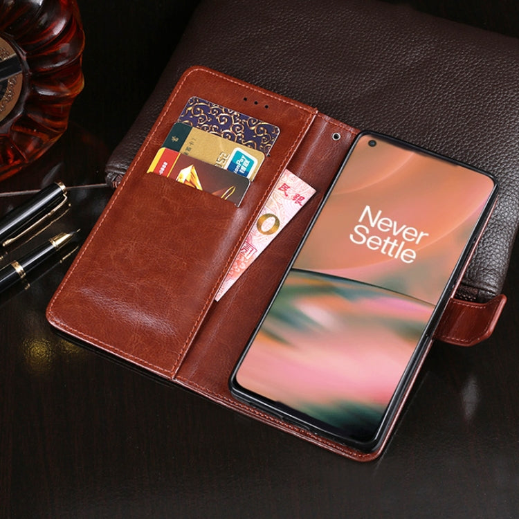 idewei Crazy Horse Texture Horizontal Flip Leather Case with Holder & Card Slots & Wallet For OnePlus Nord 2 5G(Brown) by idewei