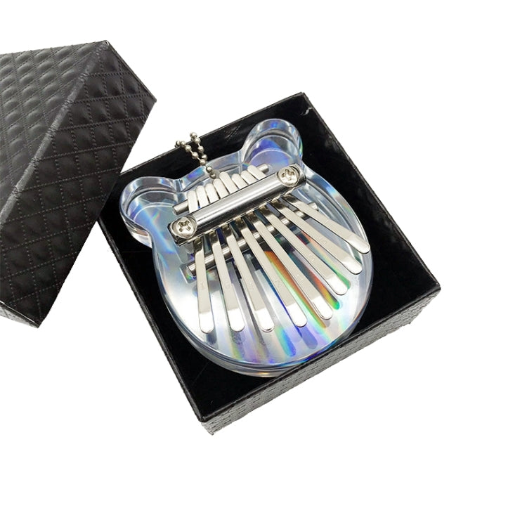 Mini Dazzle Acrylic 8 Tone Thumb Piano Kalimba Musical Instruments(Bear) by bashfashion