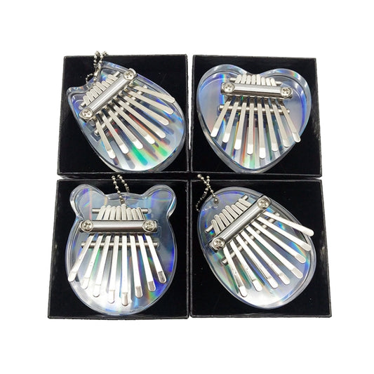 Mini Dazzle Acrylic 8 Tone Thumb Piano Kalimba Musical Instruments(Heart) by bashfashion