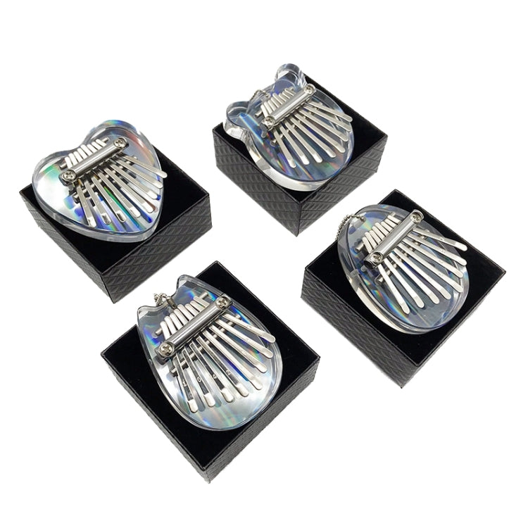 Mini Dazzle Acrylic 8 Tone Thumb Piano Kalimba Musical Instruments(Egg) by bashfashion