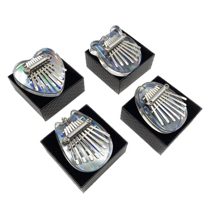 Mini Dazzle Acrylic 8 Tone Thumb Piano Kalimba Musical Instruments(Egg) by bashfashion