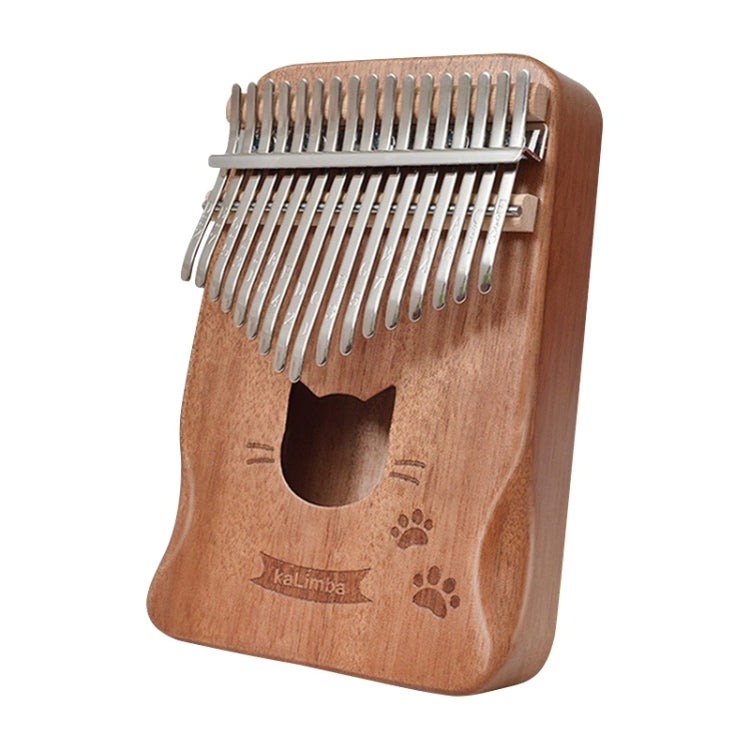 17 Tone Acacia Wood Thumb Piano Kalimba Musical Instruments(Coffee-Cat) by bashfashion