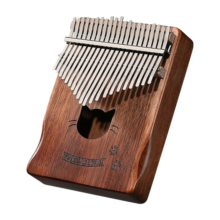 21 Tone Acacia Wood Thumb Piano Kalimba Musical Instruments(Brown-Cat) by bashfashion