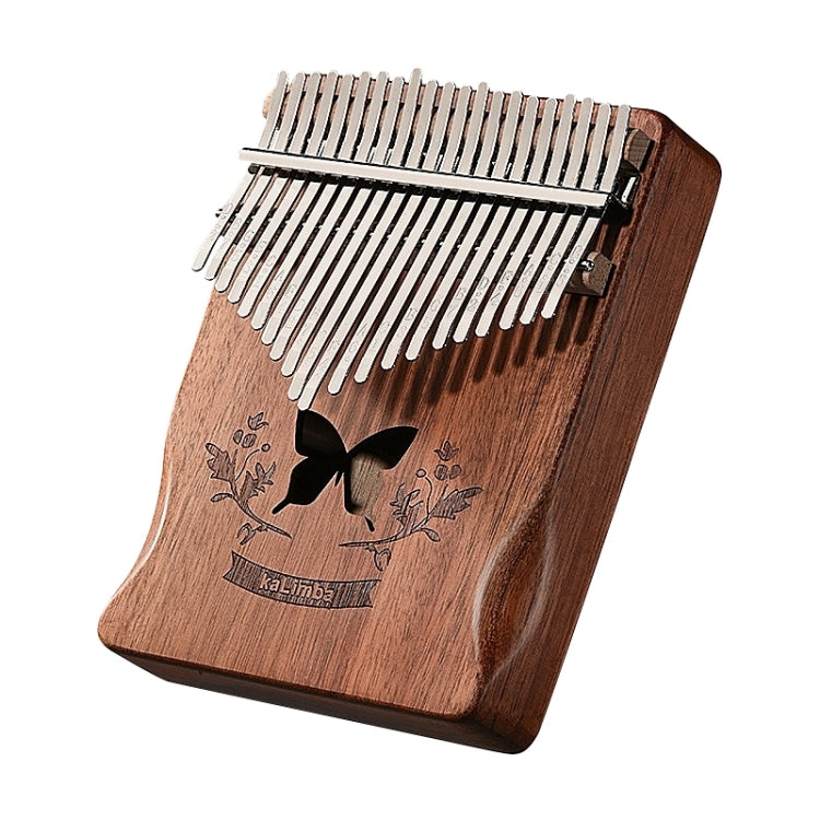 21 Tone Acacia Wood Thumb Piano Kalimba Musical Instruments(Coffee-Butterfly) by bashfashion