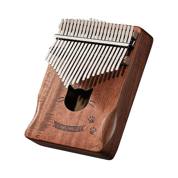 21 Tone Acacia Wood Thumb Piano Kalimba Musical Instruments(Coffee-Cat) by bashfashion