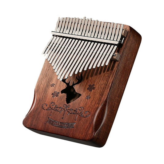 21 Tone Acacia Wood Thumb Piano Kalimba Musical Instruments(Coffee-Reindeer) by bashfashion