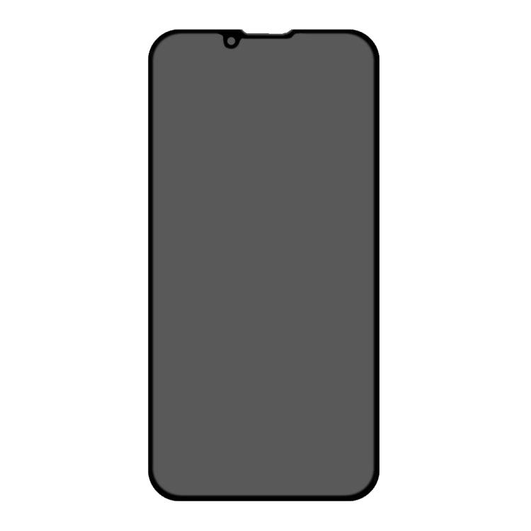For iPhone 16e / 14 / 3 / 13 Pro Anti-peeping Plasma Oil Coated High Aluminum Wear-resistant Tempered Glass Film by bashfashion