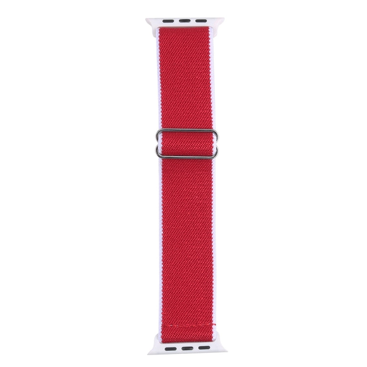High Elastic Nylon Watch Band For Apple Watch Series 9&8&7 41mm / SE 3&SE 2&6&SE&5&4 40mm / 3&2&1 38mm(China) by bashfashion