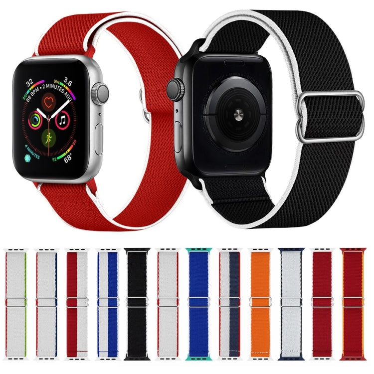 High Elastic Nylon Watch Band For Apple Watch Ultra 49mm&Watch Ultra 2 49mm / Series 9&8&7 45mm / SE 3&SE 2&6&SE&5&4 44mm / 3&2&1 42mm(China) by bashfashion