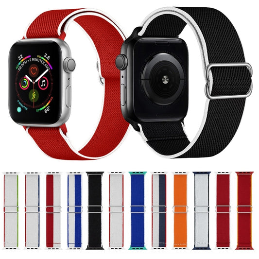 High Elastic Nylon Watch Band For Apple Watch Ultra 49mm&Watch Ultra 2 49mm / Series 9&8&7 45mm / SE 3&SE 2&6&SE&5&4 44mm / 3&2&1 42mm(China) by bashfashion