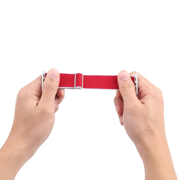 High Elastic Nylon Watch Band For Apple Watch Ultra 49mm&Watch Ultra 2 49mm / Series 9&8&7 45mm / SE 3&SE 2&6&SE&5&4 44mm / 3&2&1 42mm(China) by bashfashion