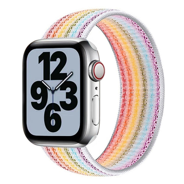 Single Lap Nylon Watch Band, Size: M 145mm For Apple Watch Series 9&8&7 41mm / SE 3&SE 2&6&SE&5&4 40mm / 3&2&1 38mm(Seven Colors) by bashfashion
