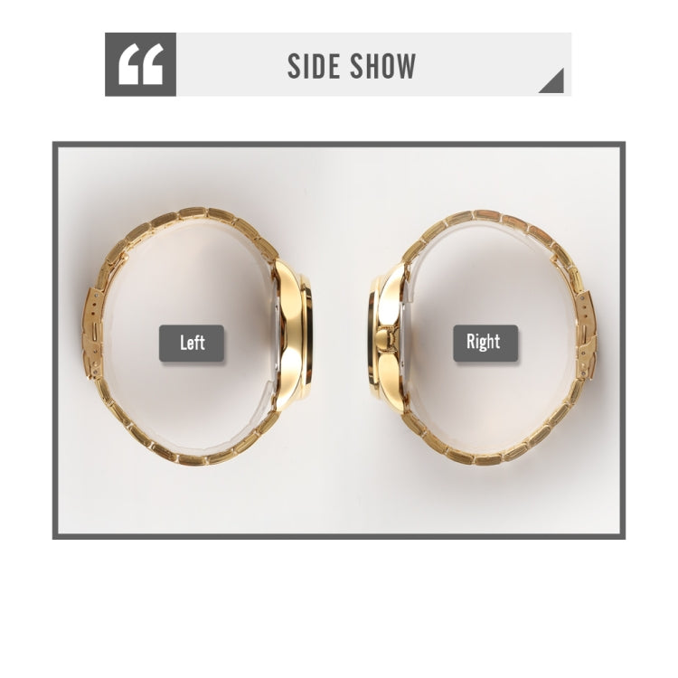 SKMEI 9193 Men Golden Dragon Pattern Calendar Dial Luminous Quartz Watch(Silver Black) by SKMEI