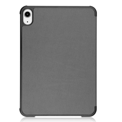 For iPad mini 6 / mini 2024 Custer Texture 3-Fold Holder Smart Leather Tablet Case(Grey) by bashfashion