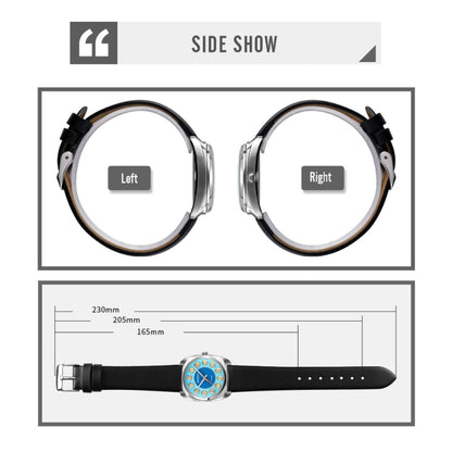 SKMEI Q029 Ladies Phone Number Pattern Dial Leather Strap Quartz Watch(Orange) by SKMEI