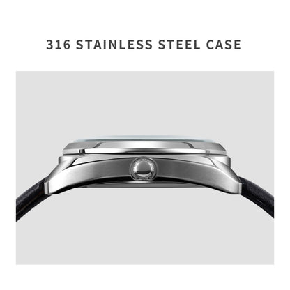 SKMEI Q029 Ladies Phone Number Pattern Dial Leather Strap Quartz Watch(Orange) by SKMEI