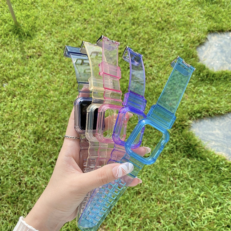 Discoloration in Light Watch Band For Apple Watch Series 9&8&7 41mm / SE 3&SE 2&6&SE&5&4 40mm / 3&2&1 38mm(Light Blue) by bashfashion