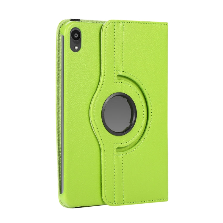 For iPad mini 6 / mini 2024 360 Degree Rotation Litchi Texture Flip Leather Tablet Case with Holder(Green) by bashfashion