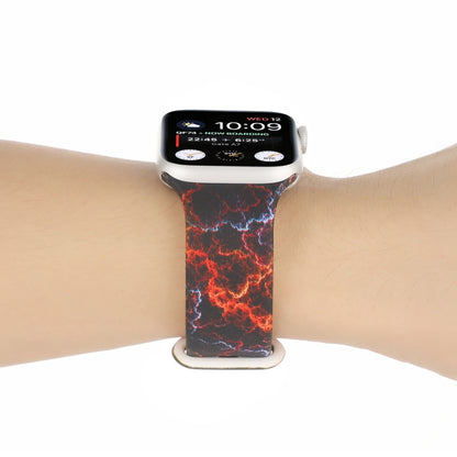 8-buckle Printed Strap Watch Band For Apple Watch Ultra 49mm&Watch Ultra 2 49mm / Series 9&8&7 45mm / SE 3&SE 2&6&SE&5&4 44mm / 3&2&1 42mm(Lightning) by bashfashion