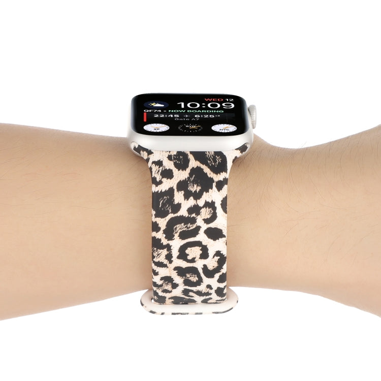 8-buckle Printed Strap Watch Band For Apple Watch Ultra 49mm&Watch Ultra 2 49mm / Series 9&8&7 45mm / SE 3&SE 2&6&SE&5&4 44mm / 3&2&1 42mm(Leopard) by bashfashion