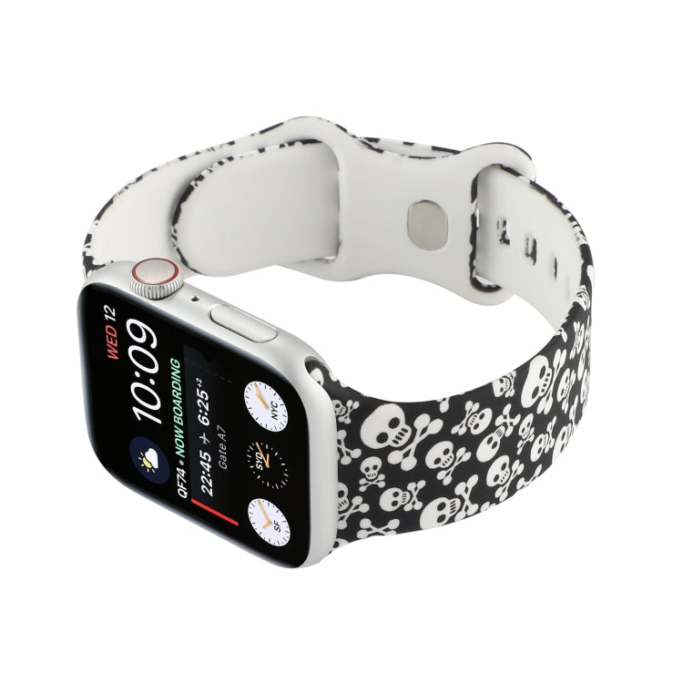 8-buckle Printed Strap Watch Band For Apple Watch Ultra 49mm&Watch Ultra 2 49mm / Series 9&8&7 45mm / SE 3&SE 2&6&SE&5&4 44mm / 3&2&1 42mm(Lace) by bashfashion