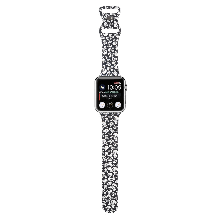 8-buckle Printed Strap Watch Band For Apple Watch Ultra 49mm&Watch Ultra 2 49mm / Series 9&8&7 45mm / SE 3&SE 2&6&SE&5&4 44mm / 3&2&1 42mm(Lace) by bashfashion