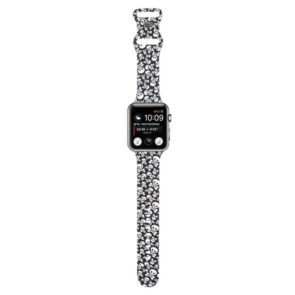 8-buckle Printed Strap Watch Band For Apple Watch Ultra 49mm&Watch Ultra 2 49mm / Series 9&8&7 45mm / SE 3&SE 2&6&SE&5&4 44mm / 3&2&1 42mm(Lace) by bashfashion