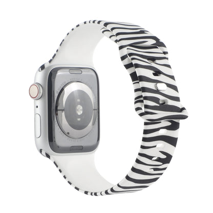8-buckle Printed Strap Watch Band For Apple Watch Ultra 49mm&Watch Ultra 2 49mm / Series 9&8&7 45mm / SE 3&SE 2&6&SE&5&4 44mm / 3&2&1 42mm(Zebra Pattern) by bashfashion