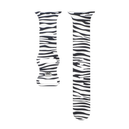 8-buckle Printed Strap Watch Band For Apple Watch Ultra 49mm&Watch Ultra 2 49mm / Series 9&8&7 45mm / SE 3&SE 2&6&SE&5&4 44mm / 3&2&1 42mm(Zebra Pattern) by bashfashion