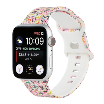 8-buckle Printed Strap Watch Band For Apple Watch Ultra 49mm&Watch Ultra 2 49mm / Series 9&8&7 45mm / SE 3&SE 2&6&SE&5&4 44mm / 3&2&1 42mm(Pink) by bashfashion