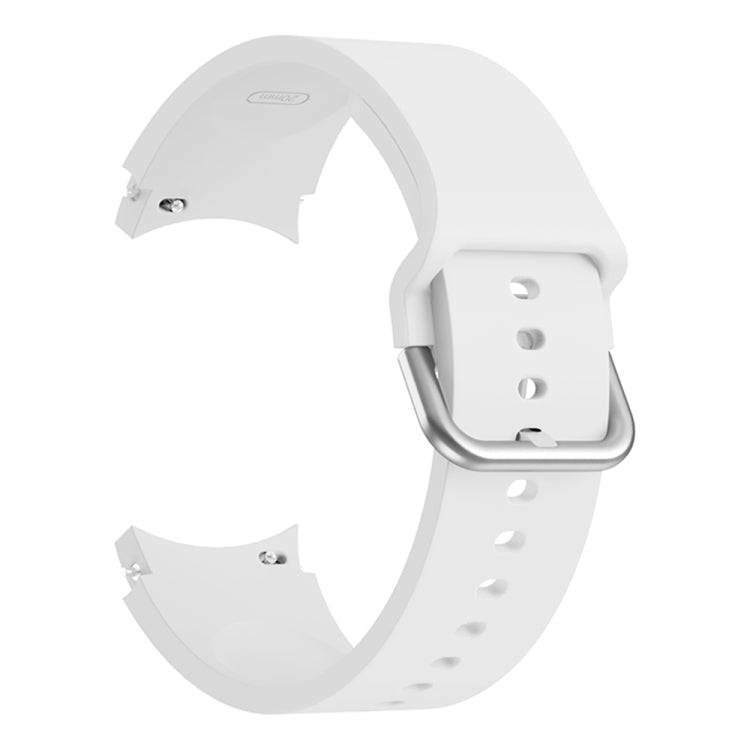 For Samsung Galaxy Watch4 40mm Universal Silicone Colorful Buckle Watch Band(White) by bashfashion