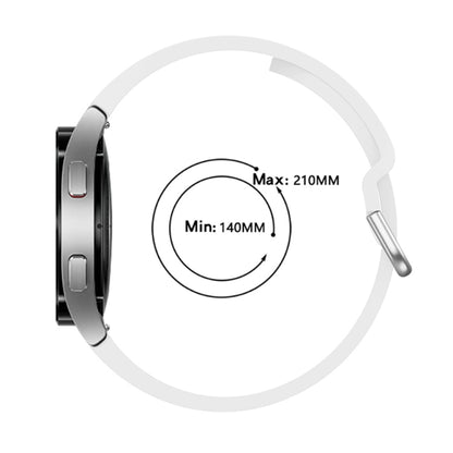 For Samsung Galaxy Watch4 40mm Universal Silicone Colorful Buckle Watch Band(White) by bashfashion