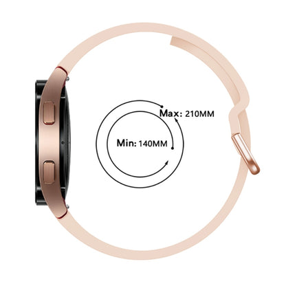For Samsung Galaxy Watch4 40mm Universal Silicone Colorful Buckle Watch Band(Pink) by bashfashion