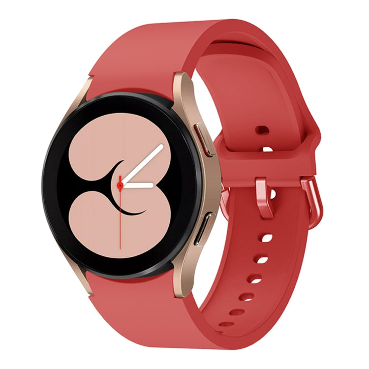 For Samsung Galaxy Watch4 40mm Universal Silicone Colorful Buckle Watch Band(Red) by bashfashion