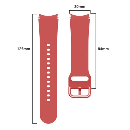 For Samsung Galaxy Watch4 40mm Universal Silicone Colorful Buckle Watch Band(Red) by bashfashion
