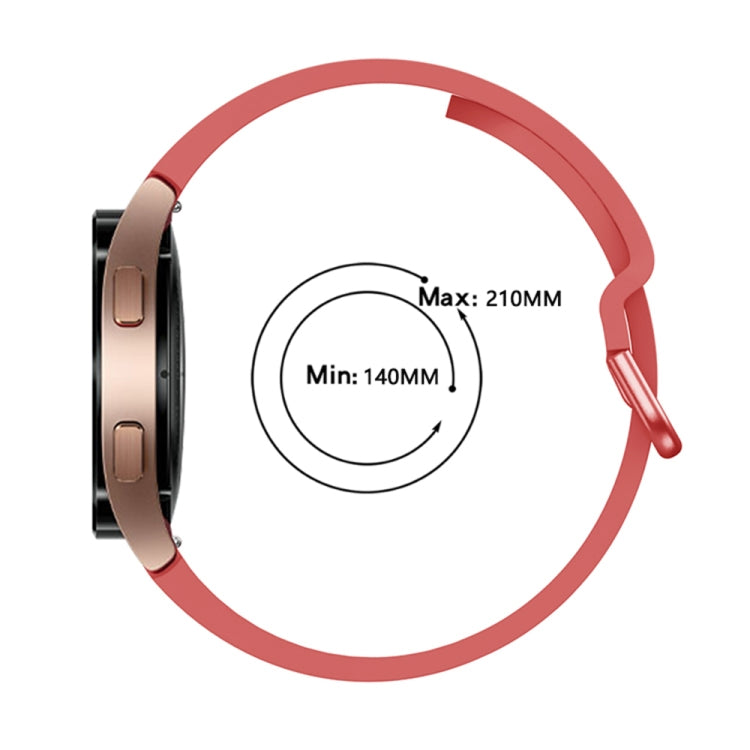 For Samsung Galaxy Watch4 40mm Universal Silicone Colorful Buckle Watch Band(Red) by bashfashion