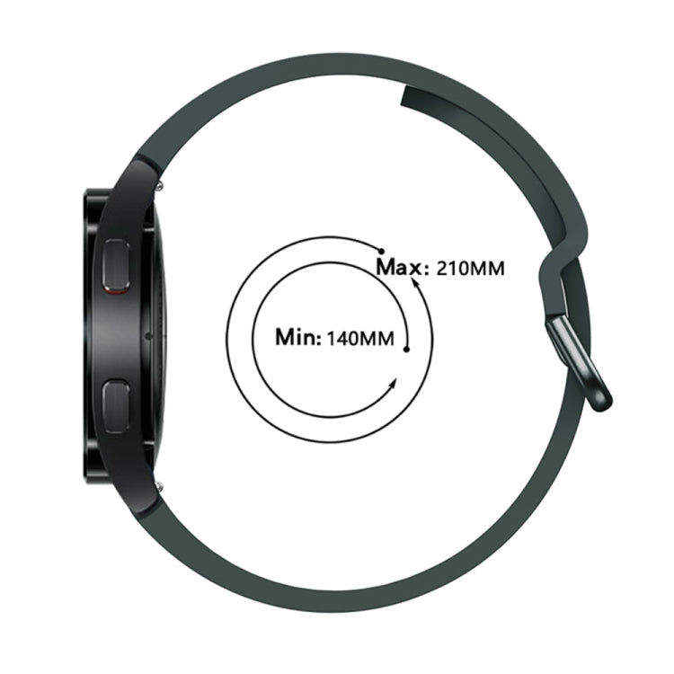 For Samsung Galaxy Watch4 40mm Universal Silicone Colorful Buckle Watch Band(Green) by bashfashion