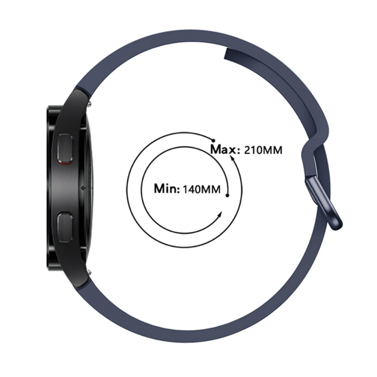 For Samsung Galaxy Watch4 40mm Universal Silicone Colorful Buckle Watch Band(Midnight Blue) by bashfashion