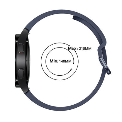 For Samsung Galaxy Watch4 40mm Universal Silicone Colorful Buckle Watch Band(Midnight Blue) by bashfashion