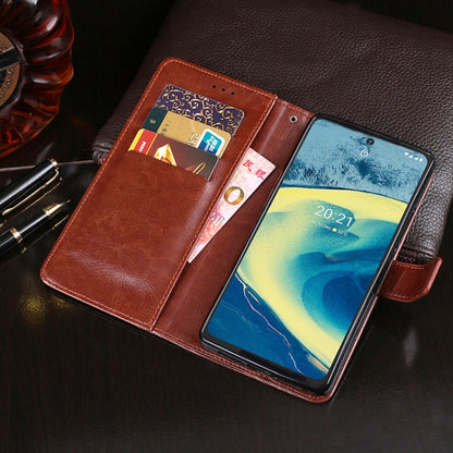 idewei Crazy Horse Texture Horizontal Flip Leather Case with Holder & Card Slots & Wallet For Nokia XR20 5G(Yellow) by idewei