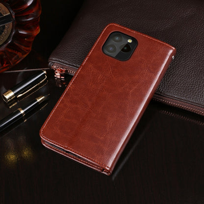 idewei Crazy Horse Texture Horizontal Flip Leather Case with Holder & Card Slots & Wallet For Oukitel C21 Pro(Brown) by idewei