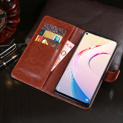 idewei Crazy Horse Texture Horizontal Flip Leather Case with Holder & Card Slots & Wallet For Oukitel C21 Pro(Brown) by idewei