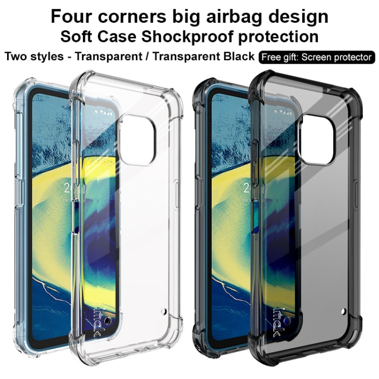 For Nokia XR20 IMAK All-inclusive Shockproof Airbag TPU Case with Screen Protector(Transparent) by imak