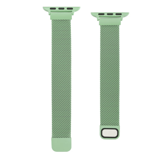Small Waist Dual Section Milan Watch Band For Apple Watch Ultra 49mm&Watch Ultra 2 49mm / Series 9&8&7 45mm / SE 3&SE 2&6&SE&5&4 44mm / 3&2&1 42mm(Mint Green) by bashfashion