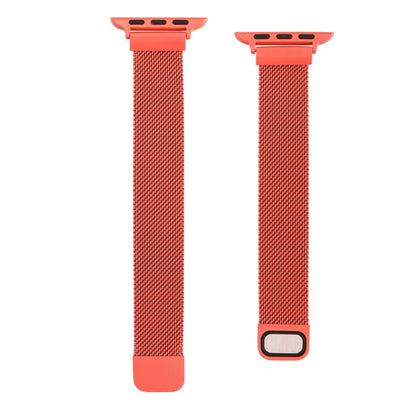 Small Waist Dual Section Milan Watch Band For Apple Watch Ultra 49mm&Watch Ultra 2 49mm / Series 9&8&7 45mm / SE 3&SE 2&6&SE&5&4 44mm / 3&2&1 42mm(Orange) by bashfashion