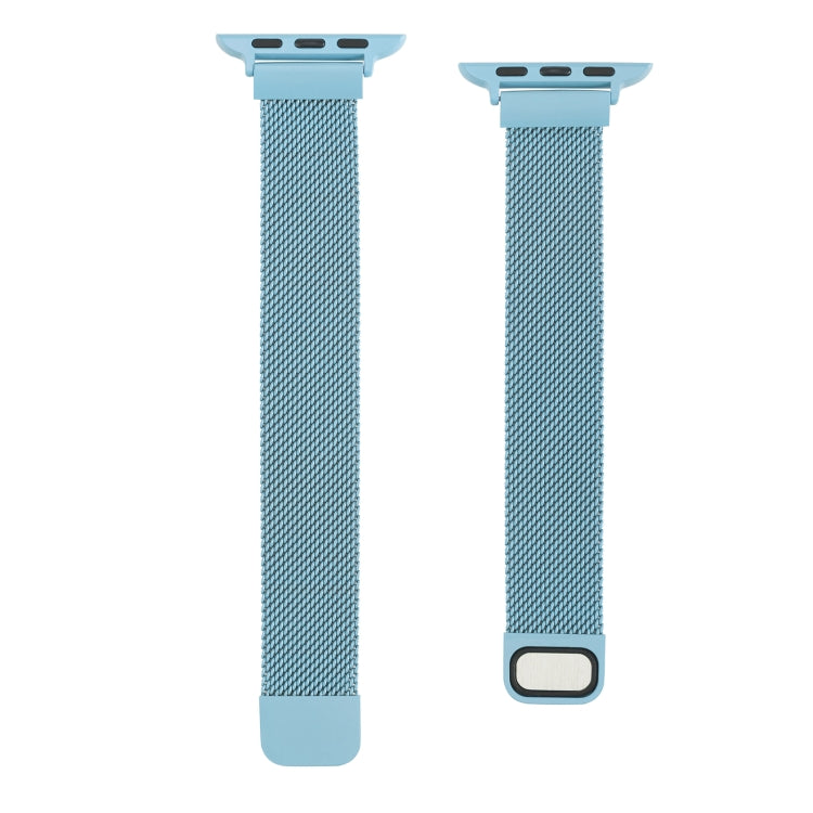 Small Waist Dual Section Milan Watch Band For Apple Watch Series 9&8&7 41mm / SE 3&SE 2&6&SE&5&4 40mm / 3&2&1 38mm(Emerald Green) by bashfashion
