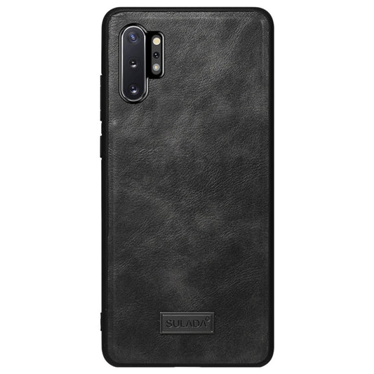 For Huawei Mate 30 SULADA Shockproof TPU + Handmade Leather Protective Case(Black) by SULADA