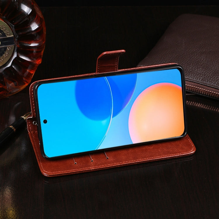 idewei Crazy Horse Texture Horizontal Flip Leather Case with Holder & Card Slots & Wallet For Honor Play 5T Pro(Rose Red) by idewei