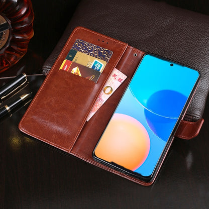 idewei Crazy Horse Texture Horizontal Flip Leather Case with Holder & Card Slots & Wallet For Honor Play 5T Pro(Rose Red) by idewei